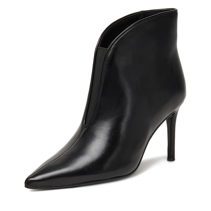 Botine dama EO-DREW-GLC9343-4.5, Eva Minge, Piele naturala, Negru