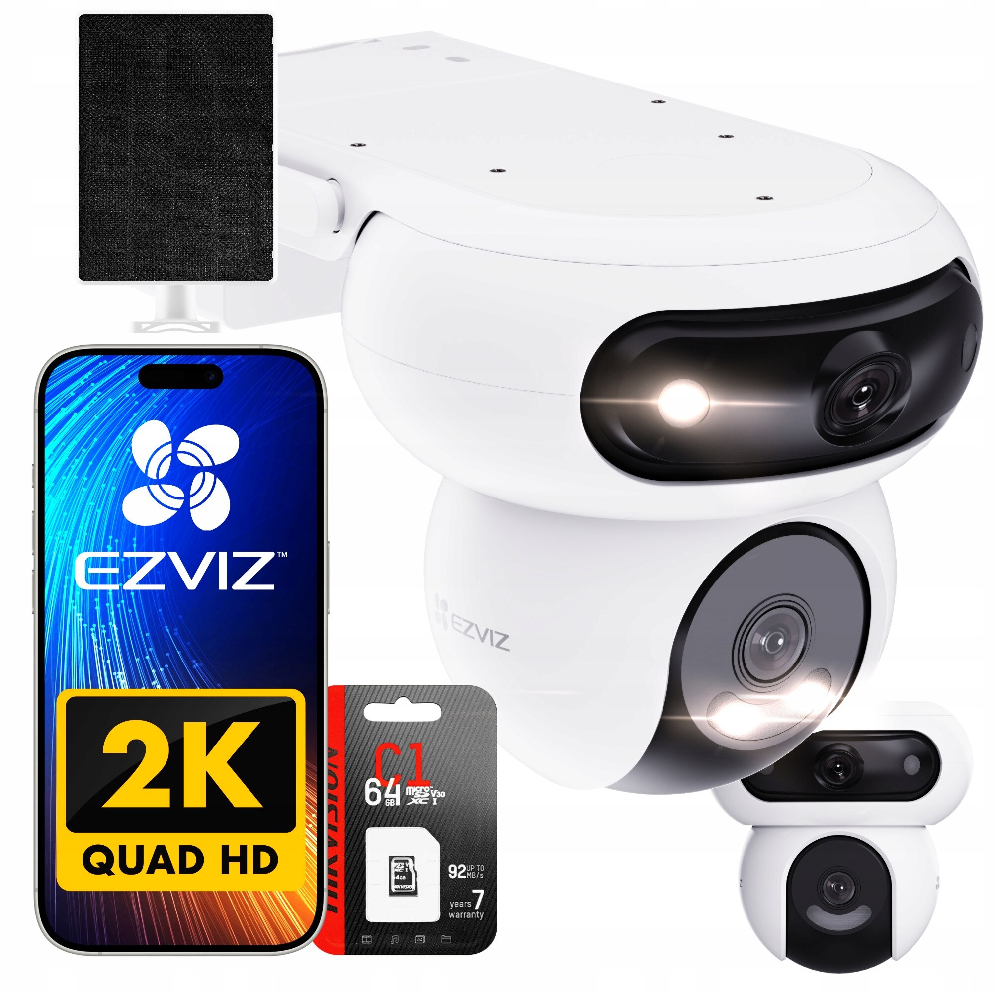 Cameră de supraveghere exterior EZVIZ HB90/SP 4MPX, rotație 360
