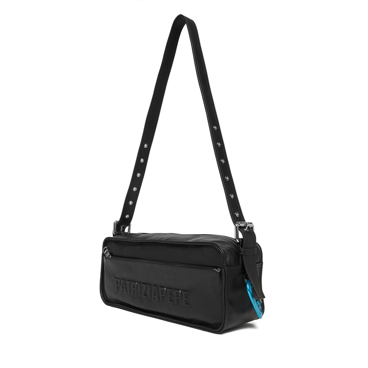 Patrizia Pepe női táska, 2B0148/L113-K103 modell, természetes bőr, fekete