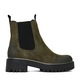 Botine dama JENNY, Piele ecologica, Kaki, Kaki