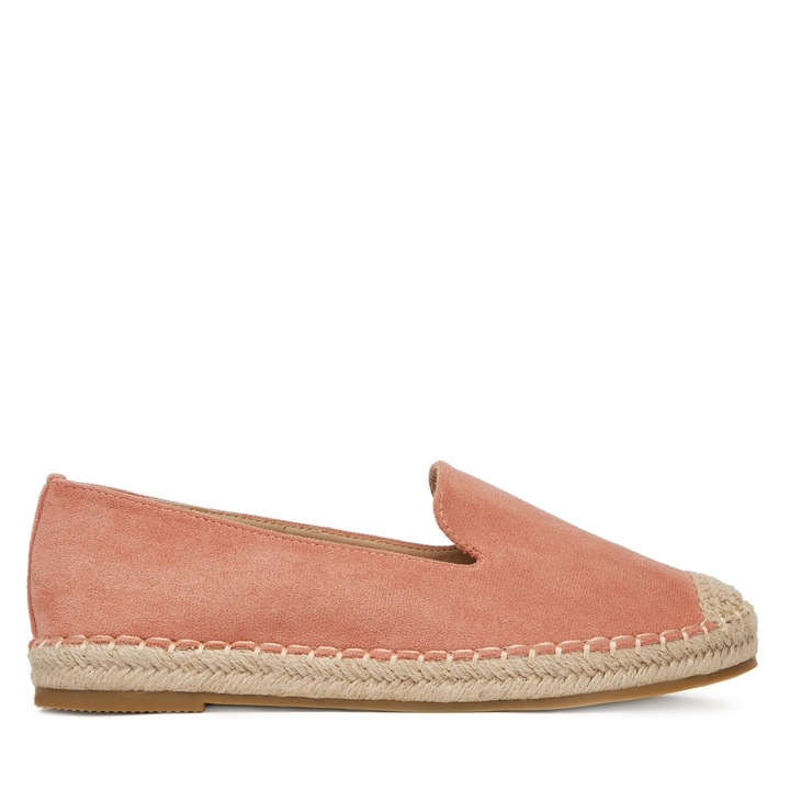 Női mokaszin, DeeZee, narancssárga espadrille, textil, 38 EU