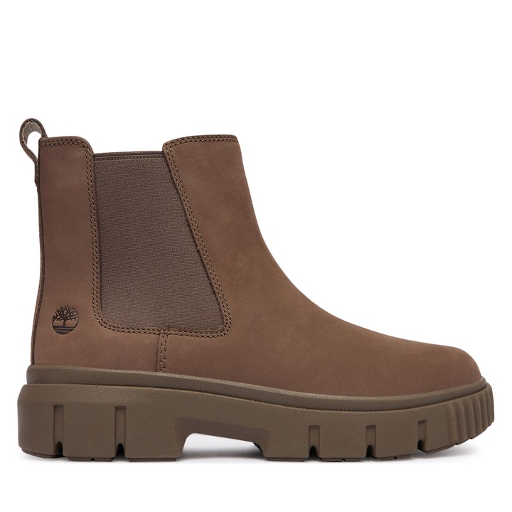 Ghete dama Timberland Greyfield, piele naturala, maro