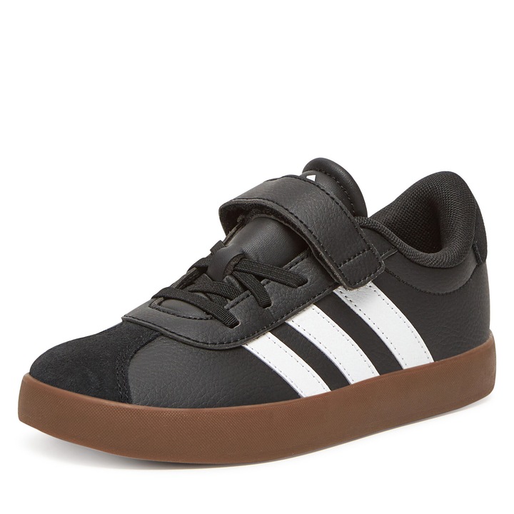 Pantofi copii, Adidas, VL COURT 3.0 EL C ID, piele naturala, negru