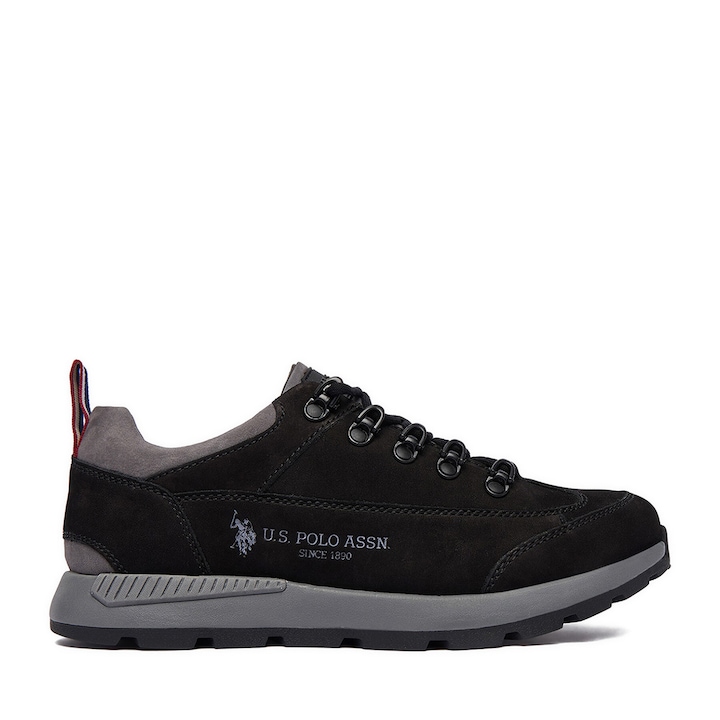 barbati, U.S. Polo Assn., piele naturala, Negru