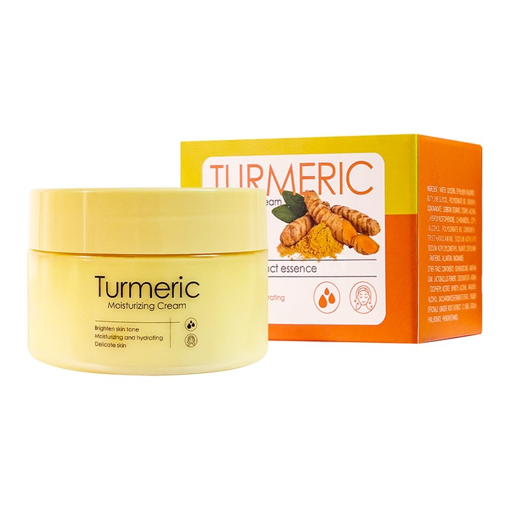 TKOTOU Куркумен крем за лице, Подхранващ, Хидратиращ и укрепващ кожната бариера ежедневен крем