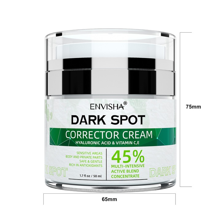 Crema corectoare pentru pete intunecate, ENVISHA, 50 ml, hidratare profunda, uniformizare ton pielii