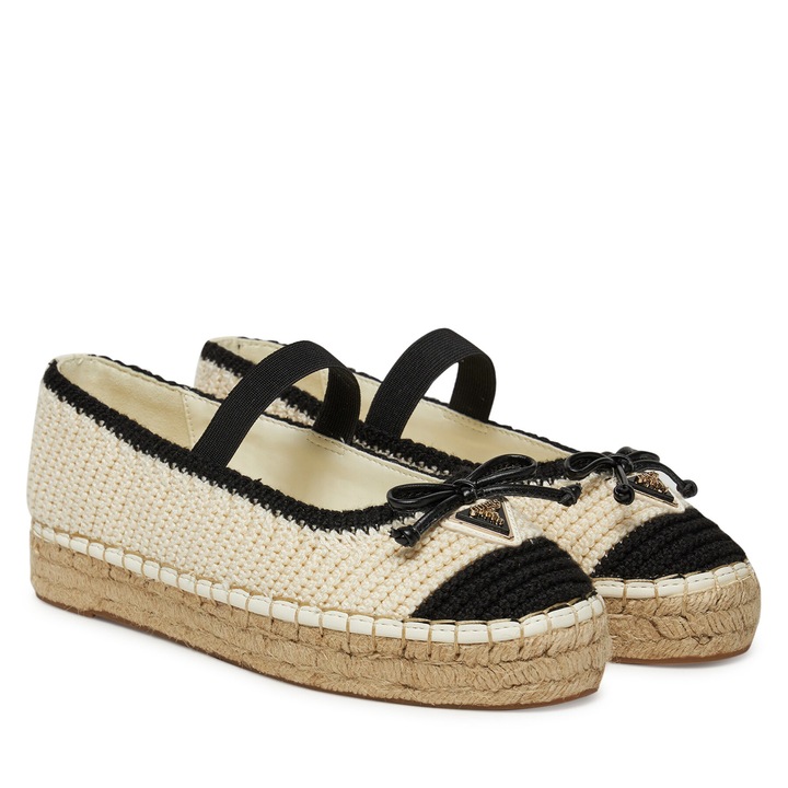 Női mokaszin Guess, espadrilles, krém színű, szövet, 35 EU