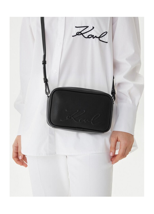 Karl Lagerfeld Black-Nickel 1AV női táska, ökológiai, változatos méretek