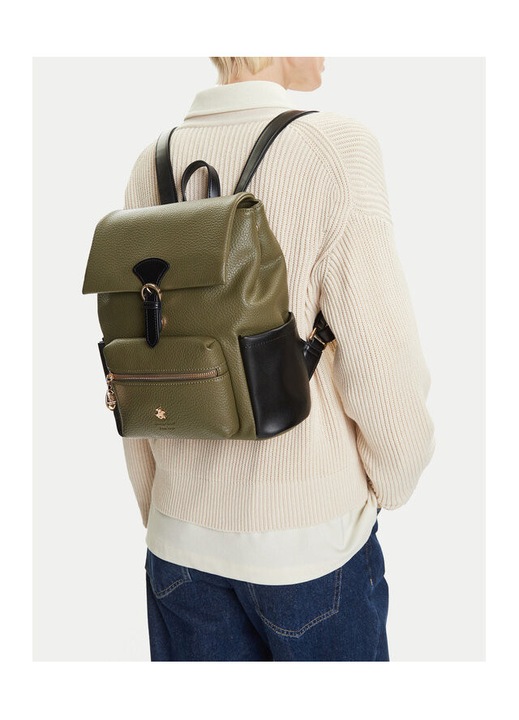 Rucsac fashion dama Beverly Hills Polo Club, verde, model CEO-BHPC-C-002-08