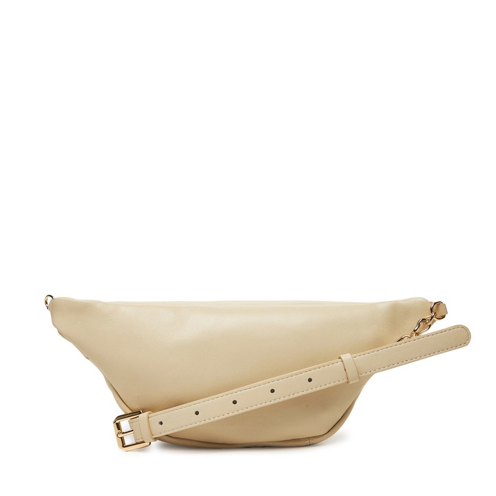 Női táska Patrizia Pepe Off-White W119, természetes bőr, 2 rekesz, 30x15cm