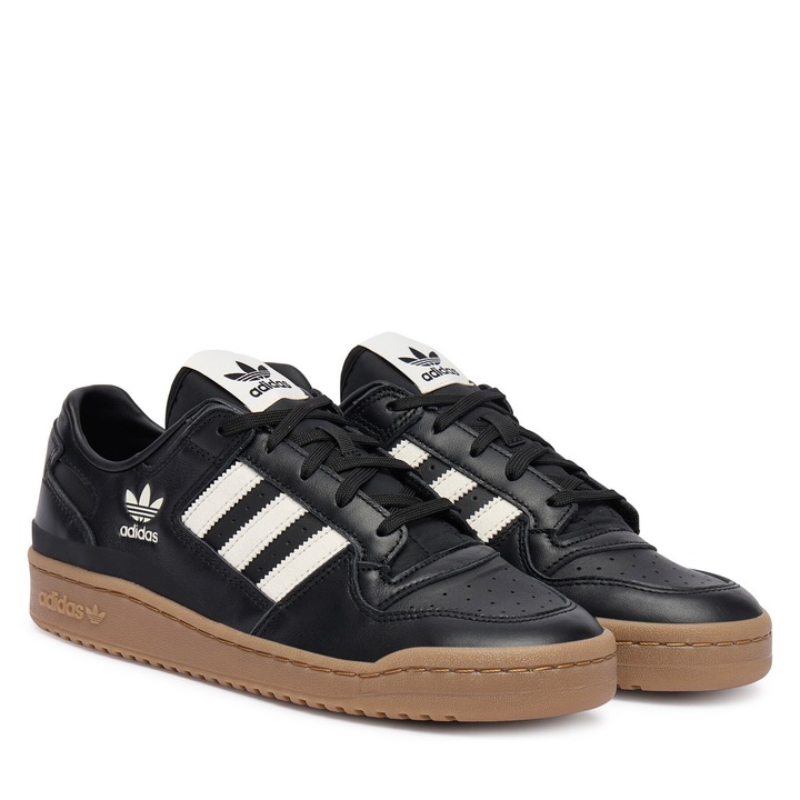 Tenisi barbati, Adidas, Forum Low, piele naturala, negru