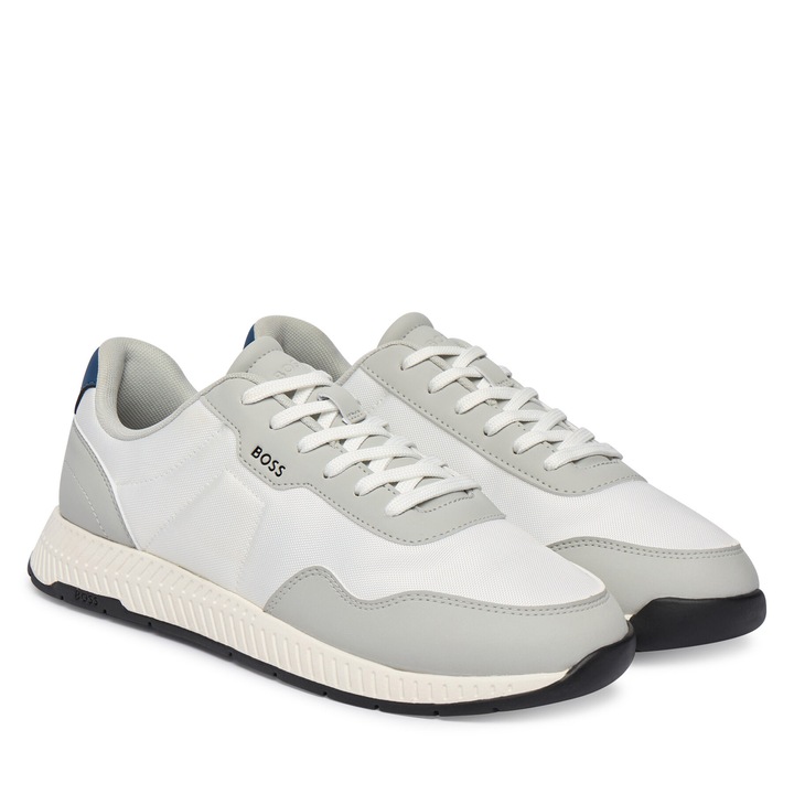 Tenisi BOSS, Open Grey 064, gri, textil