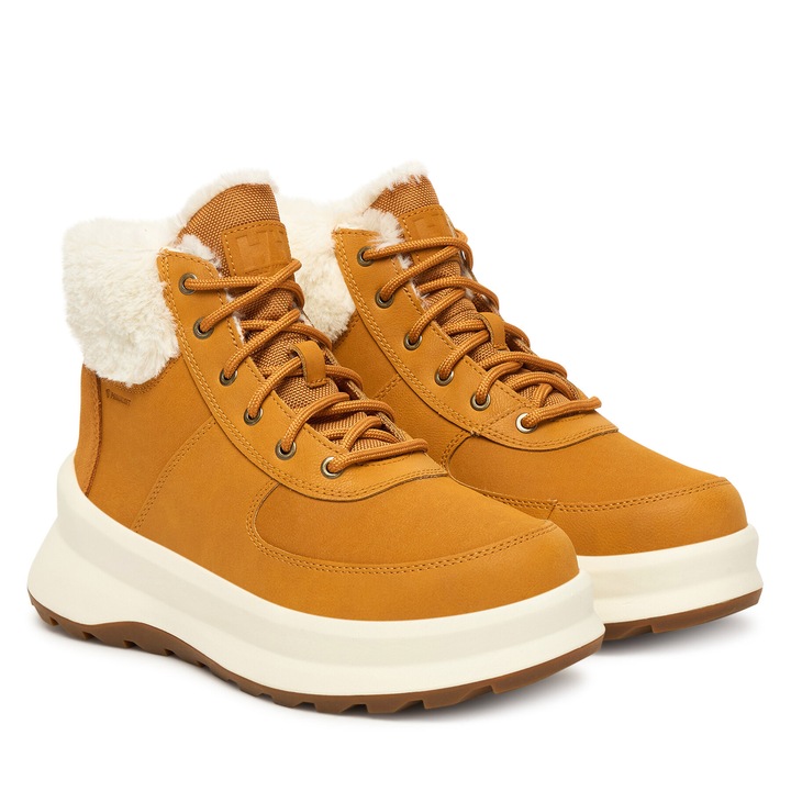 Cizme de zapada Helly Hansen Marcellina, izolate, culoare bej, piele naturala