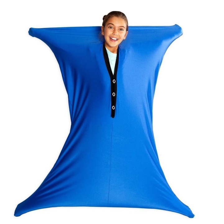 Szenzoros zokni autista gyermekeknek, királykék, S méret, 10x26cm