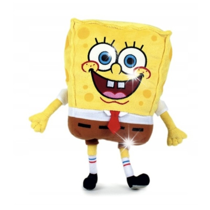 Pluszowa mascote SpongeBob Kanciastoporty 50 cm, material moale, sigur pentru copii