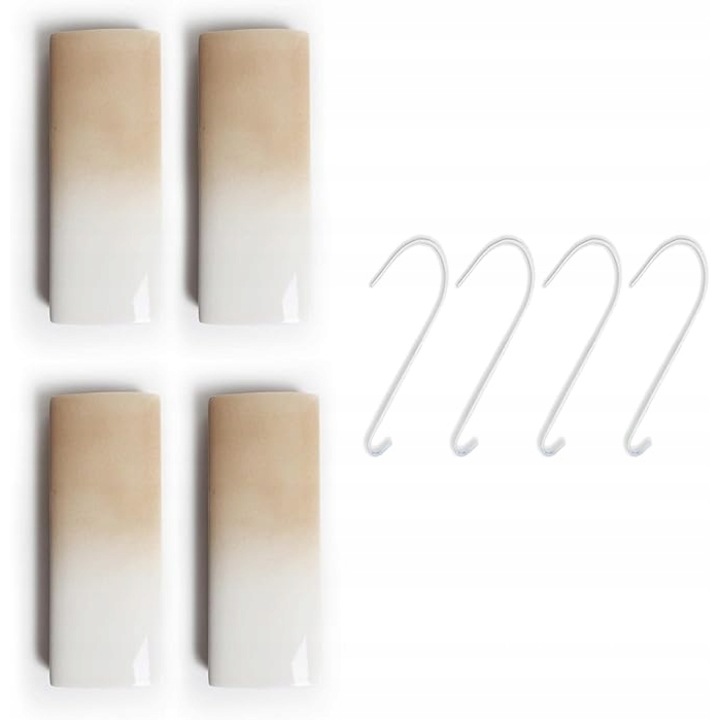 Set 4 umidificatoare ceramice pentru calorifer Gradient, capacitate 410 ml, utilizare ca dozator de parfum, natural, fara electricitate