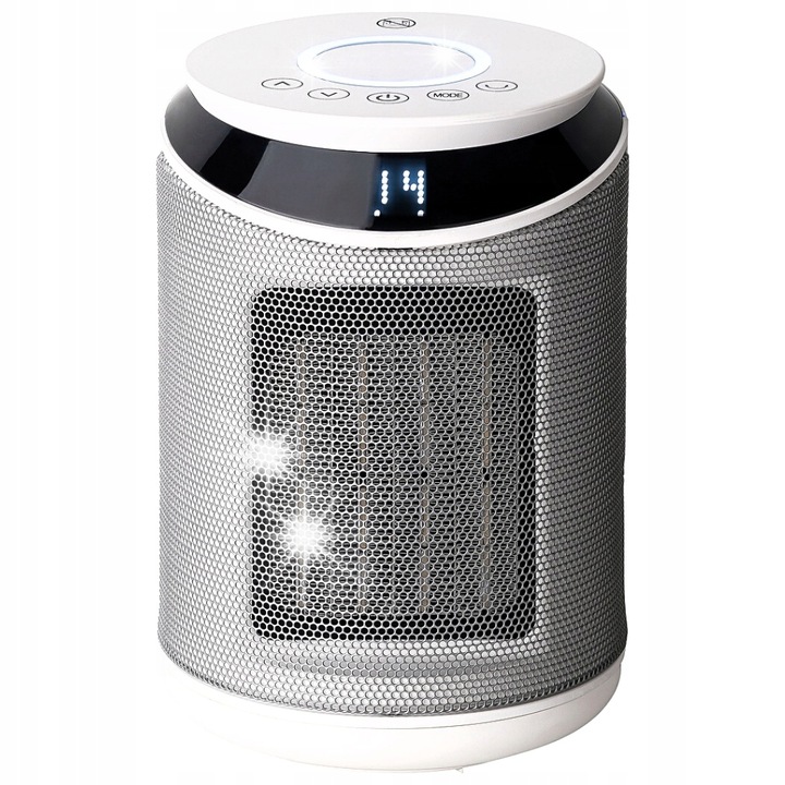 Hősugárzó 2000W, PTC kerámia, 75°-os oszcilláció, alkalmazáson keresztüli vezérlés