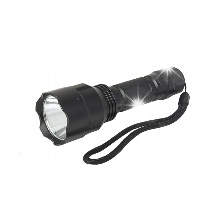 Тактически фенер със самозащитна функция, 120lm, 245x45mm, алуминий