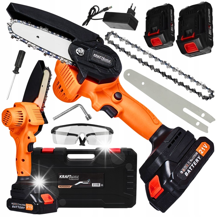 Láncfűrészek, 2xAKU 21V, túrázáshoz