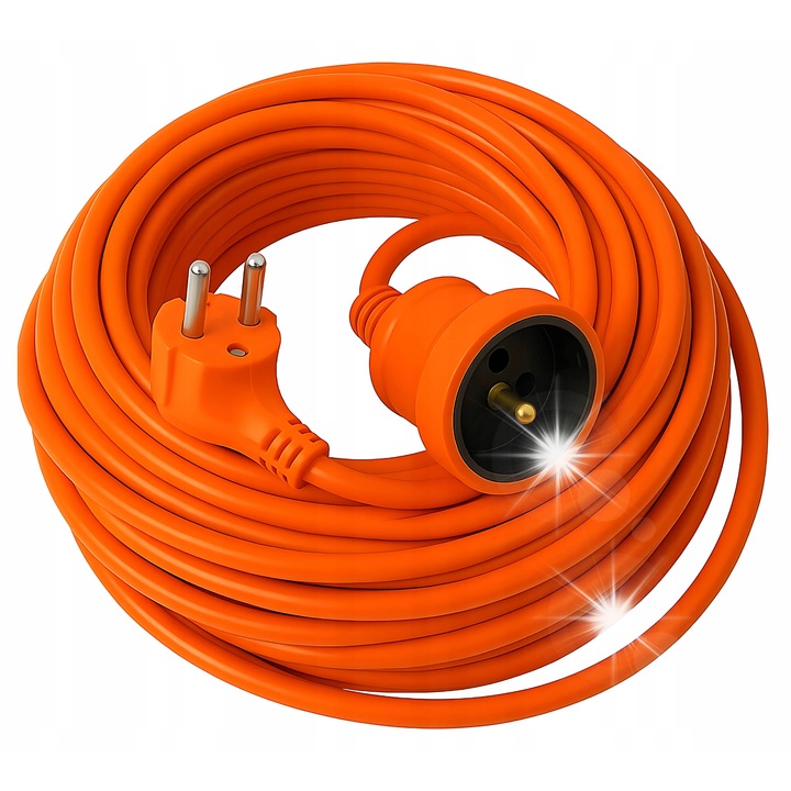 Електрически удължител 50м, градински, дебел, комплект