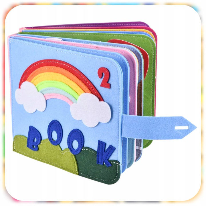 Carte senzoriala Montessori 3D, 12 activitati, 23x20cm