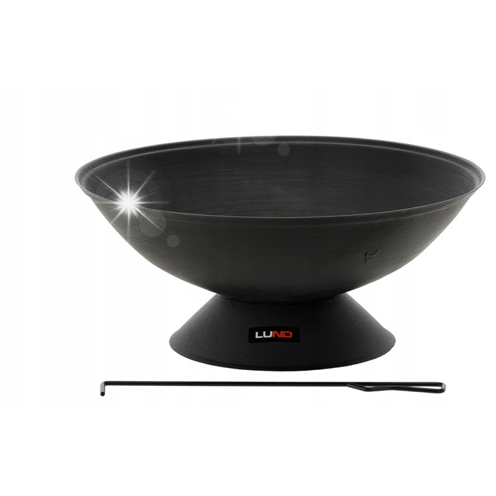 Cazan de gratar din fonta Lund, 56 cm, 23 cm inaltime, negru