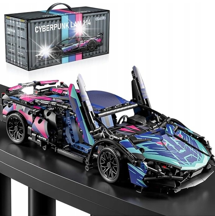 Конструктор Lamborghini Cyberpunk, 1280 части, 36x16x8см