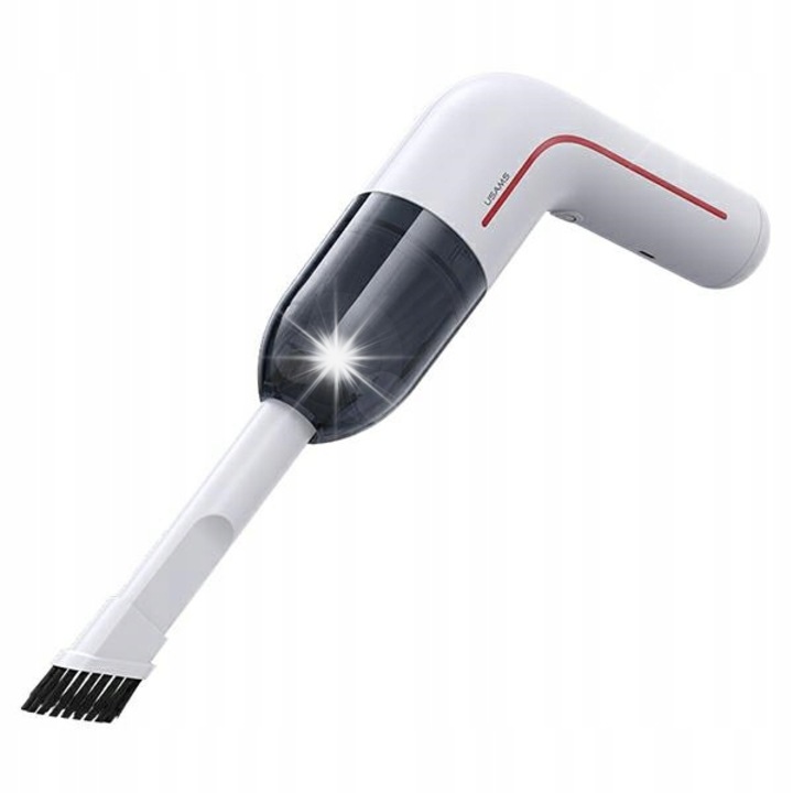 Aspirator auto mini, 65W, fara fir, filtru HEPA, alb, 218.8x156x60mm