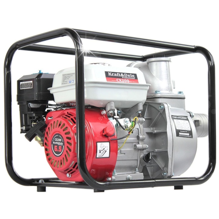 Motopompa 3", 1000L/min, 6,5KM, 510x390x430mm, set complet pentru apa