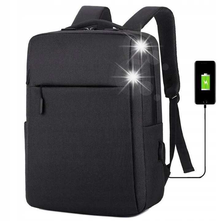 Rucsac anti-furt, impermeabil, 20L, 42x28x12cm, cu port USB, pentru laptop 15.6"