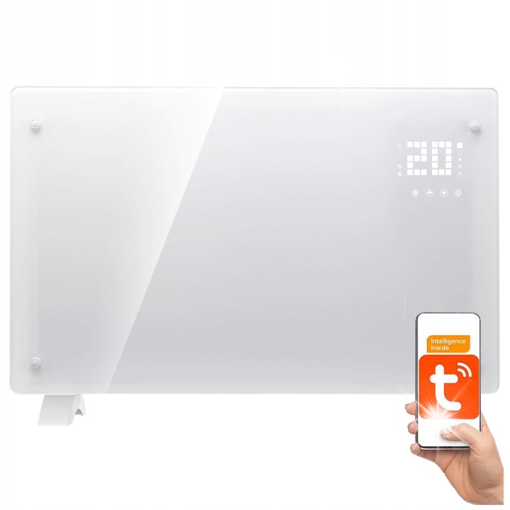 GPH-20DA 2000W elektromos radiátor, fehér, Wi-Fi-vel, alkalmazásvezérléssel, méretek 47x78x8cm, lábakkal