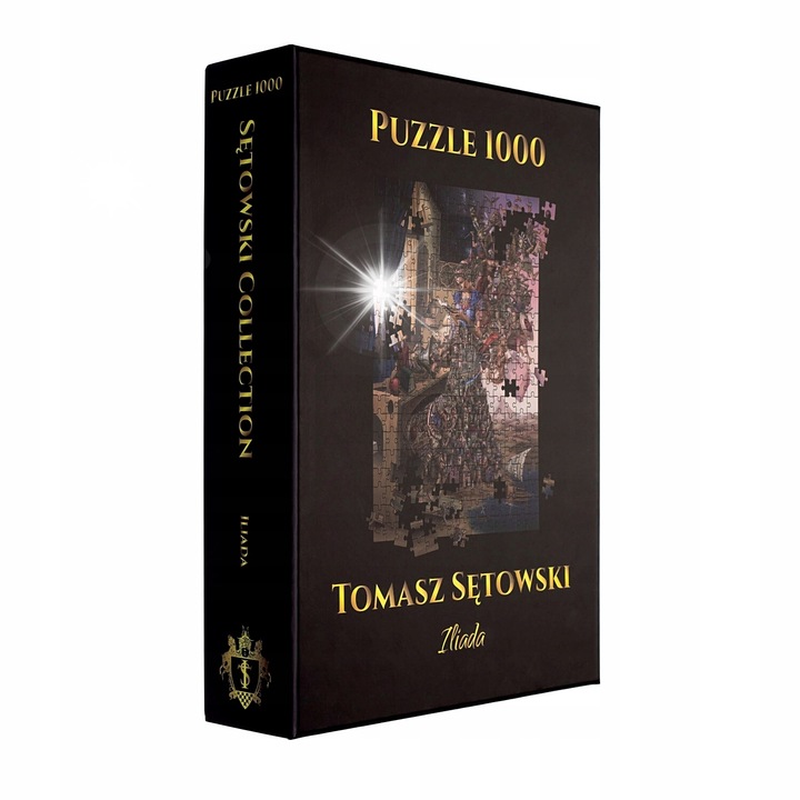 Puzzle 1000 elemente Setowski Iliada, 80x56cm, set cu reproducere 40x28cm