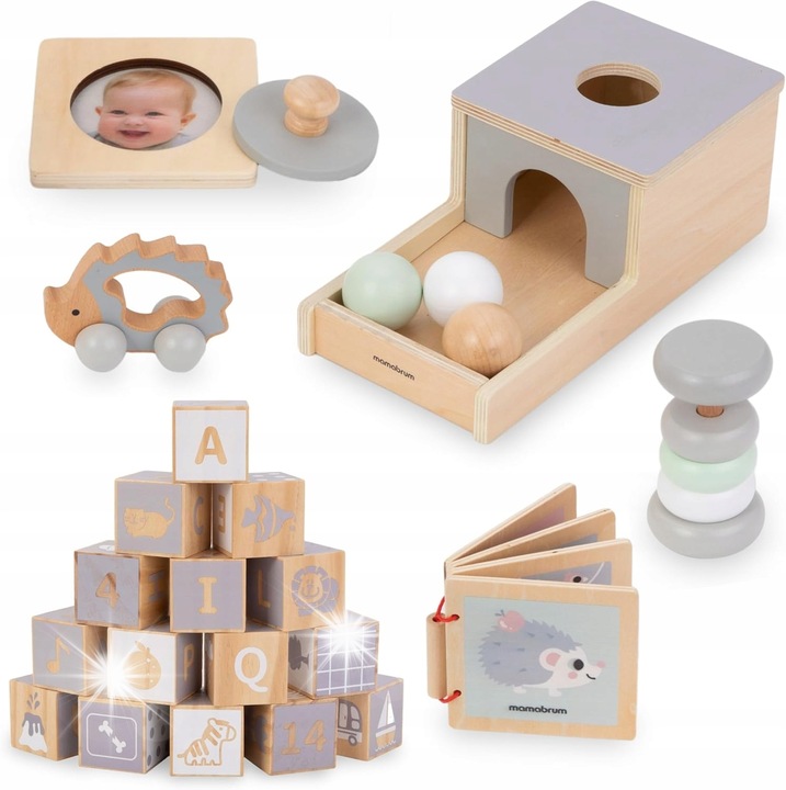 Set de jucarii educative din lemn pentru copii