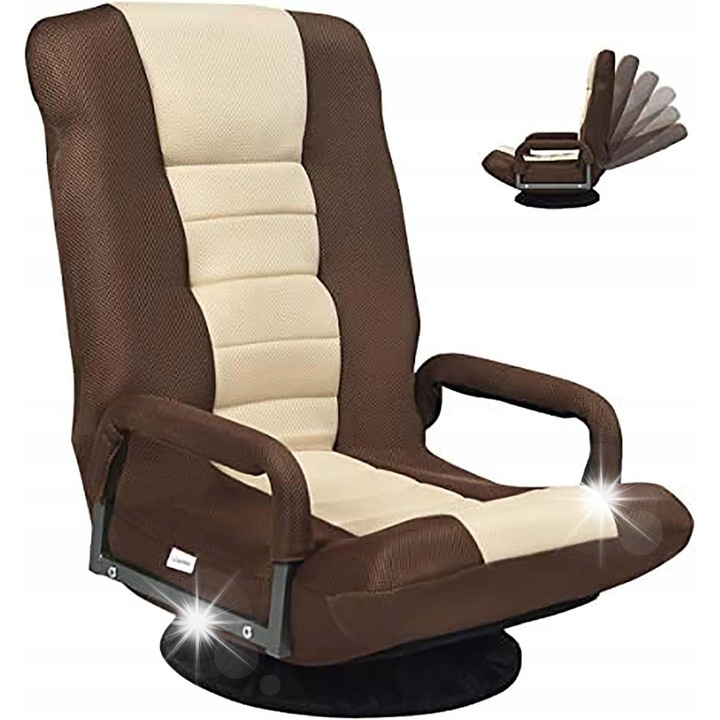 Scaun ergonomic rotativ, 6 pozitii de inclinare, 360° rotire, pliabil