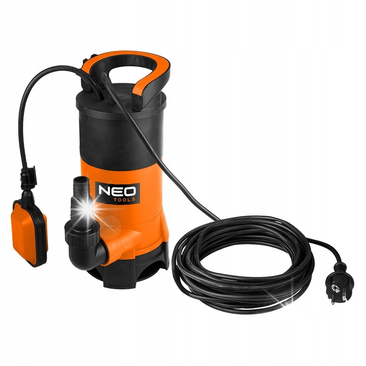 Pompa submersibila pentru apa murdara 900W, 16000l/h, adancime maxima 7m, inaltime maxima 9m