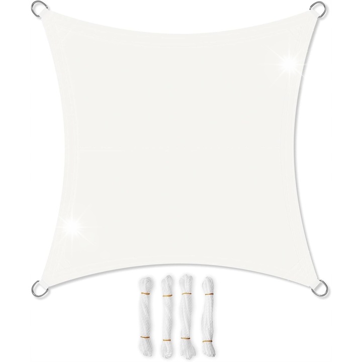 Сенник 3x3м, бял, водоустойчив, за тераса