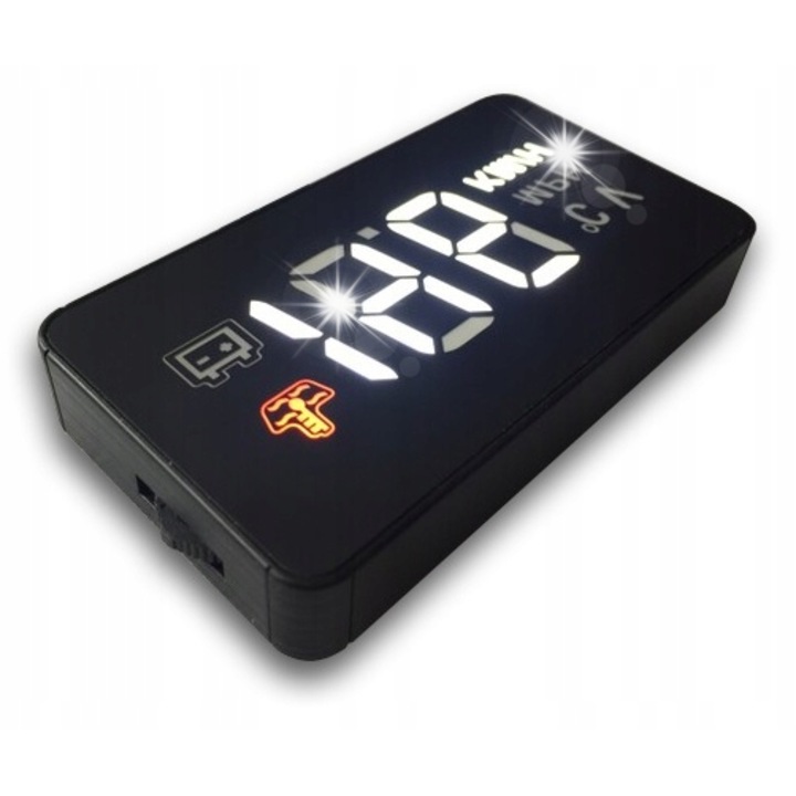 Proiector Head-Up Display pentru masina, LCD, Plug&Play, prezentare viteza si date in timp real, compatibilitate OBD2