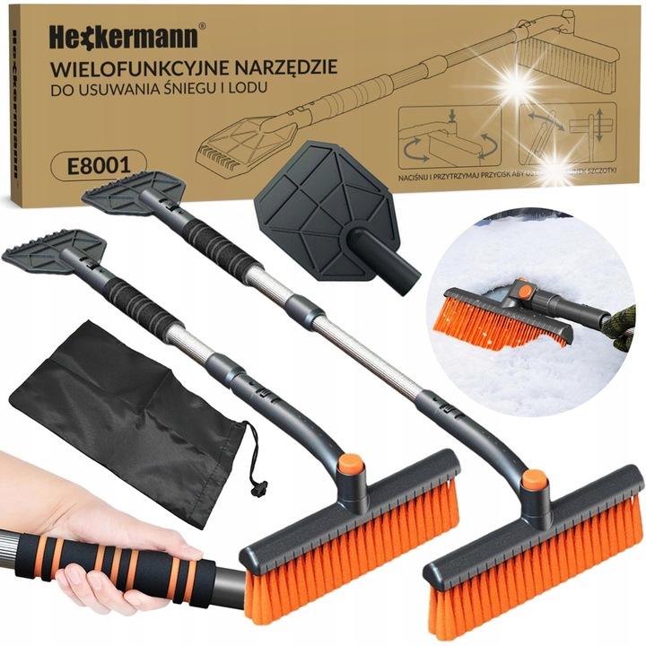 Perie pentru zapada, telescopica, material durabil, utilizare confortabila