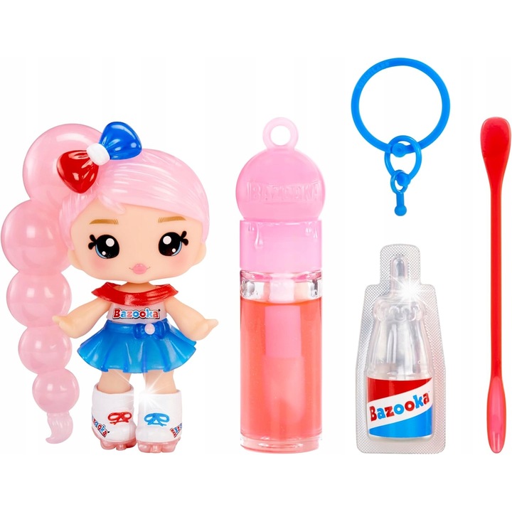 Set de papusi, cu kit de gloss de buze, pentru copii de la 4 ani