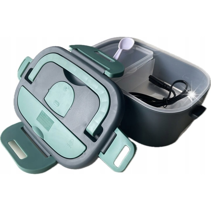 Електрическа кутия за храна с подгряване, 1.5л, херметичен дизайн, от неръждаема стомана, многоцветна