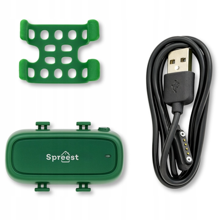 Dispozitiv anti-pierdere, localizator GPS, mini, pentru animale de companie, negru