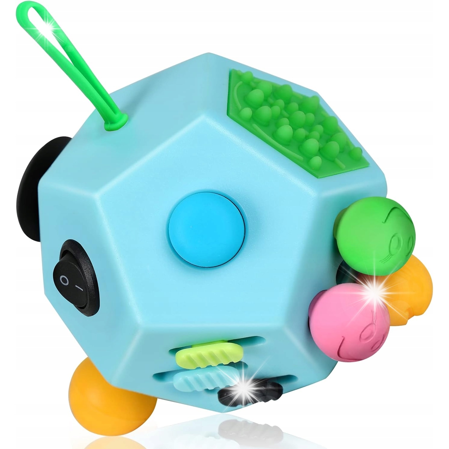 Multicolor Infinity Cube Kostka antistres, Infinity Cube, 12 functii senzoriale, compacta ...