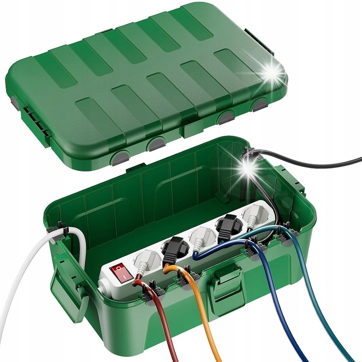 Cutie pentru cabluri waterproof IP54, protectie pentru prize, capacitate mare, 32x22x13cm