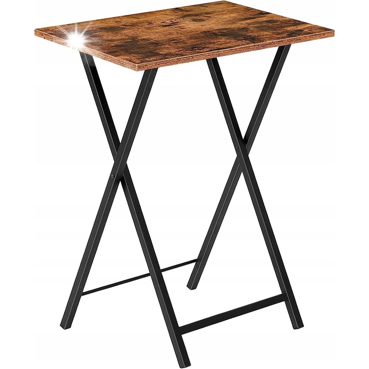 Mese pliabile, 48x36x66,5cm, stil vintage, set de mese