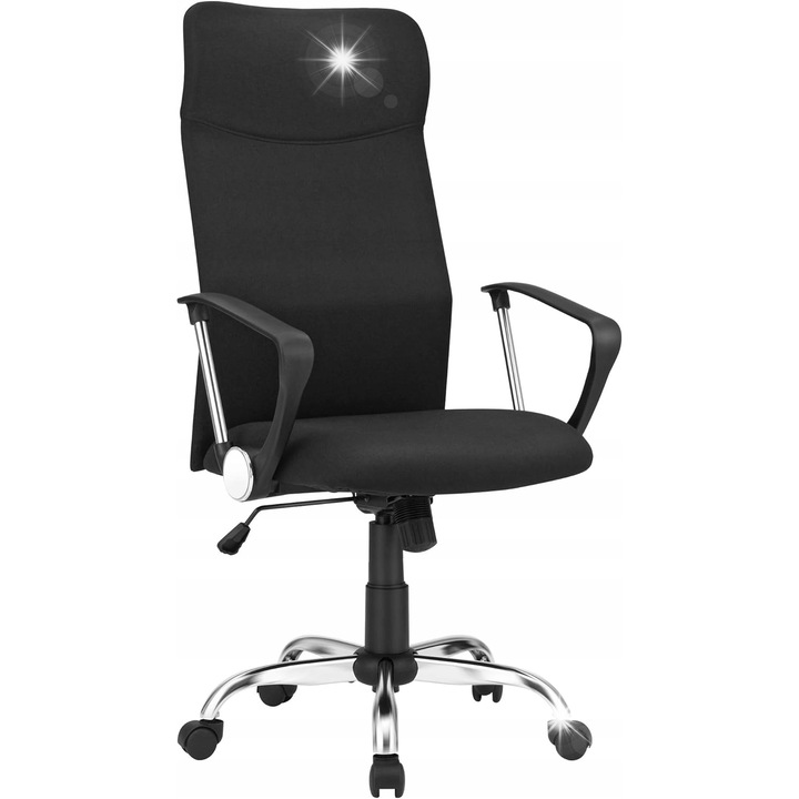 Ergonomikus irodai szék, kerekekkel, forgatható, légáteresztő anyag, szürke