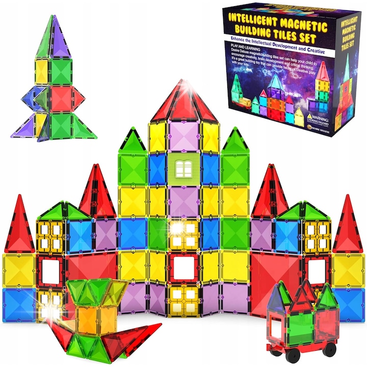 Магнитна дъска за рисуване за деца, комплект, 2-9 години, цветове, издръжливи материали