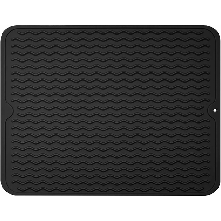 Covoras de silicon pentru chiuveta, scurgator de vase, protectie antiderapanta