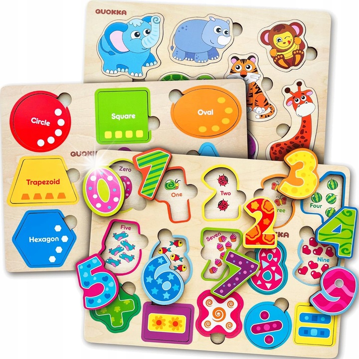 Монтесори LED дъска за активности, 10 превключвателя, дървена конструкция, 17,5x14,8x5,3см