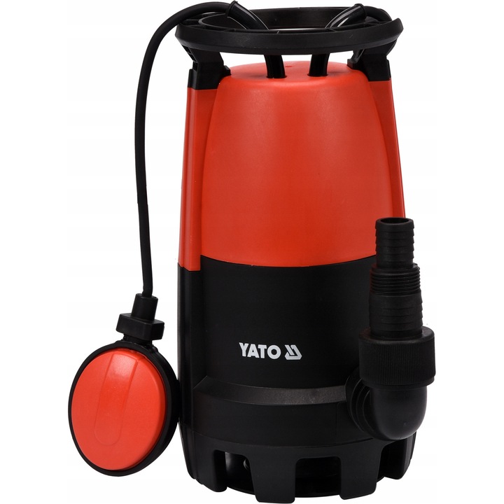 Pompa submersibila apa curata si murdara YATO 900W, 18000 L/h, 10m cablu, 7m adancime