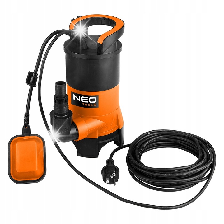 Pompa submersibila pentru apa murdara 400W, 8000l/h, adancime maxima 5m, NEO TOOLS